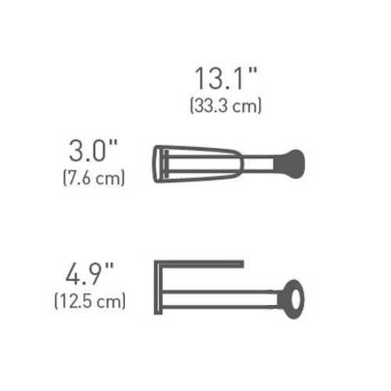Papieren handdoekrolhouder, 33,3 cm, roestvrij staal - simplehuman
