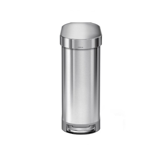 Pedal trash can, 45 L, Stainless Steel - simplehuman