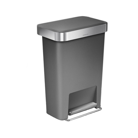 Pattumiera a pedale, 45 L, plastica - simplehuman