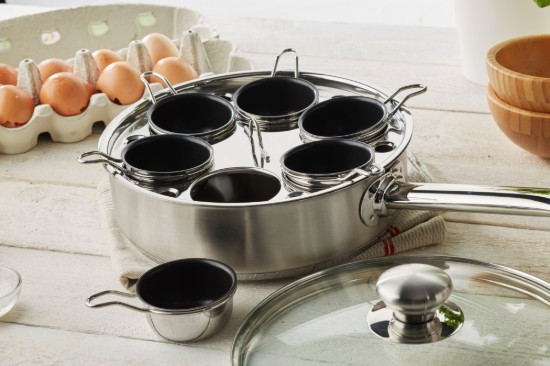 Eierkokerpan, met deksel, 22 cm, Gourmet - Demeyere