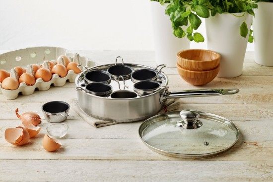 Eierkokerpan, met deksel, 22 cm, Gourmet - Demeyere
