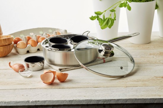 Egg cooker pan, with lid, 22 cm, Gourmet - Demeyere