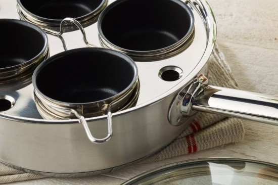 Egg cooker pan, with lid, 22 cm, Gourmet - Demeyere