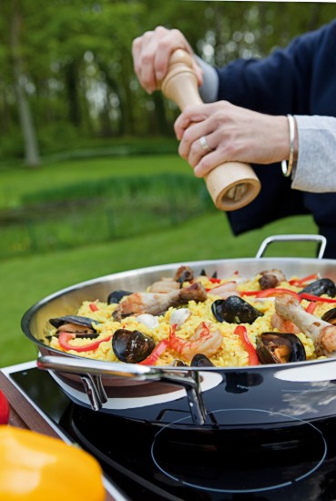Paella frying pan, 3-ply, stainless steel, 46 cm, "Specialties" - Demeyere