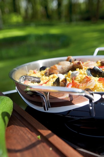 Paella frying pan, 3-ply, stainless steel, 46 cm, "Specialties" - Demeyere