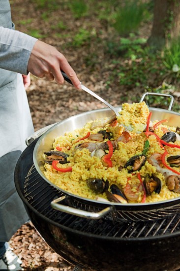 Paella frying pan, 3-ply, stainless steel, 46 cm, "Specialties" - Demeyere
