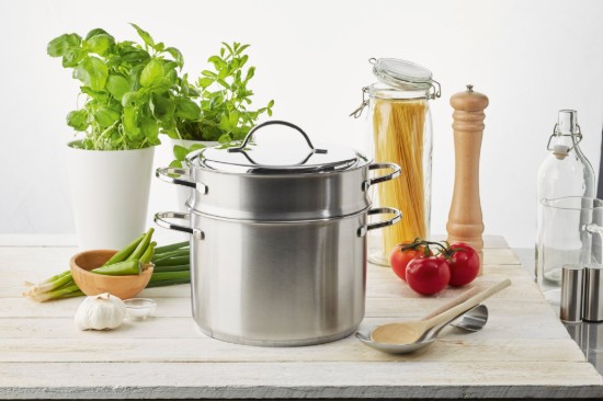 Set for boiling pasta, 20 cm/4 l, Specialties range, stainless steel - Demeyere