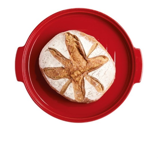Loaf baking dish, ceramic, 30 cm, Burgundy - Emile Henry