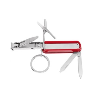 Multifunctionele manicure tool, RVS, Rood - Zwilling Classic Inox