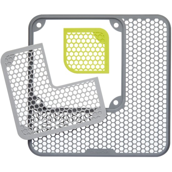Supporto per stendi stoviglie, 30 x 30 cm, silicone - di Kitchen Craft
