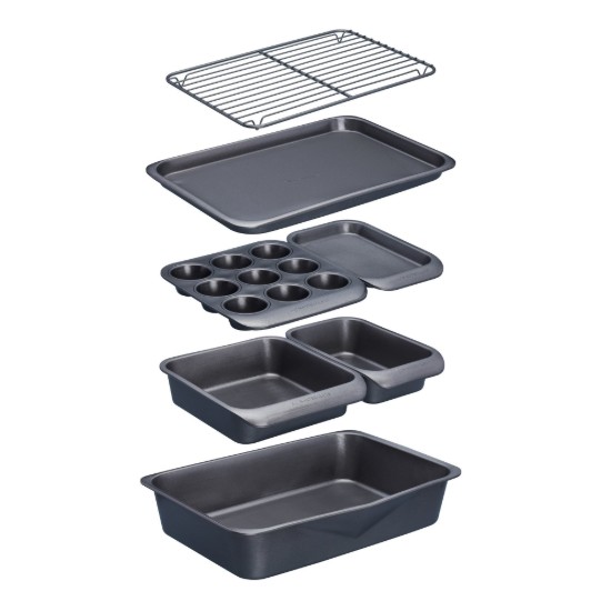 Set voor het bakken 7 stuks, 41 x 31 cm, koolstofstaal - door Kitchen Craft