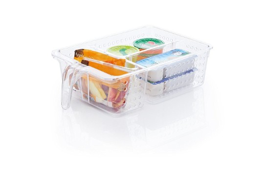 3-compartment tray for refrigerator, plastic - Kitchen Craft