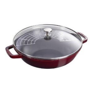 Wok pan, cast iron, 30cm, Grenadine - Staub