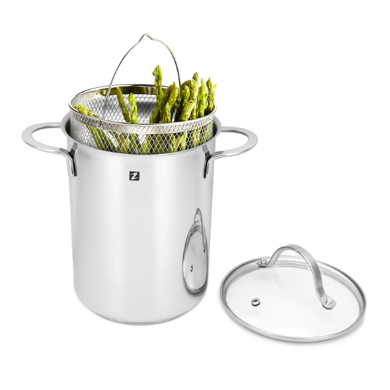 Pentola per asparagi, acciaio inossidabile, 16 cm/4,2 L - Zokura