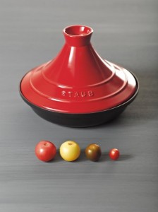 Tajine in ghisa con coperchio in ceramica, 28 cm, Cherry - Staub 