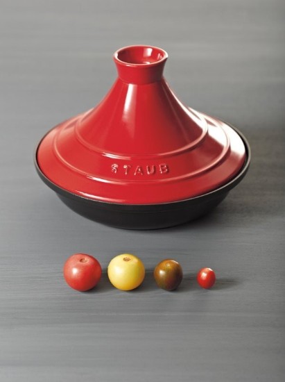 Tajine in ghisa con coperchio in ceramica, 28 cm, Cherry - Staub 