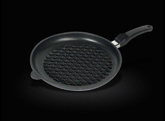 Grillpan, geperforeerd, aluminium, 32 cm - AMT Gastroguss