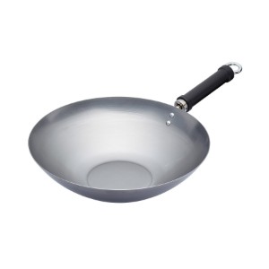 Padella wok, acciaio al carbonio, 30 cm – Kitchen Craft