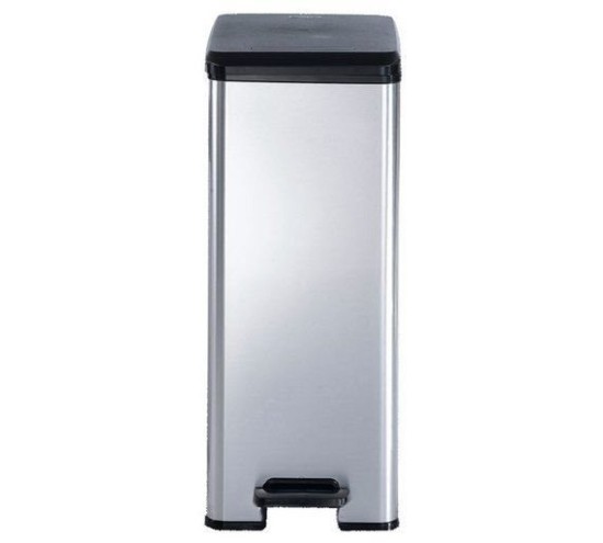 Poubelle rectangulaire, à pédale, 40L, "Slim" - Curver