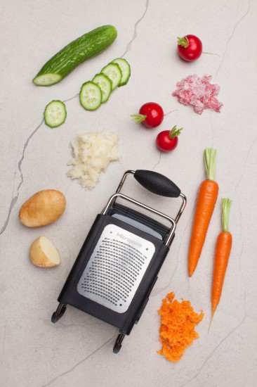 4-sided grater, stainless steel, 25.5 cm - Microplane brand