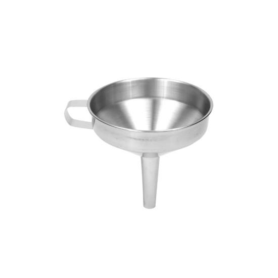 Trechter met handvat, 12 cm, roestvrij staal