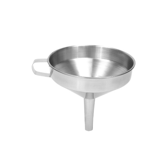 Embudo con asa, 14 cm, acero inoxidable