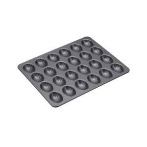 Vassoio 24 mini madlene, 27 x 21 cm, acciaio al carbonio - prodotto da Kitchen Craft