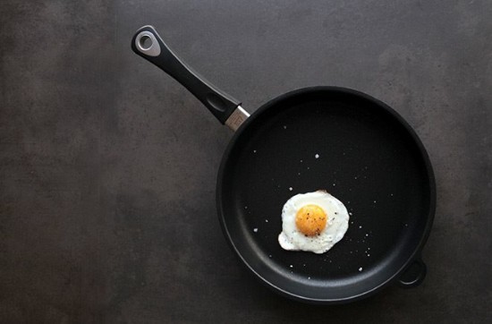 Padella in alluminio, 26 cm, altezza 5 cm - AMT Gastroguss
