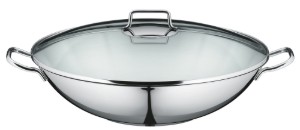 Padella wok, 4 pezzi, acciaio inox, 36 cm, "Macao" - WMF