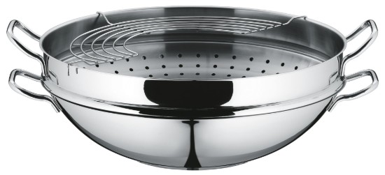 Padella wok, 4 pezzi, acciaio inox, 36 cm, "Macao" - WMF