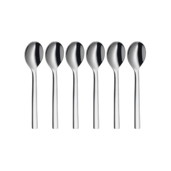 Set di 6 cucchiaini da caffè espresso, acciaio inossidabile, 11 cm, "Nuova" - WMF
