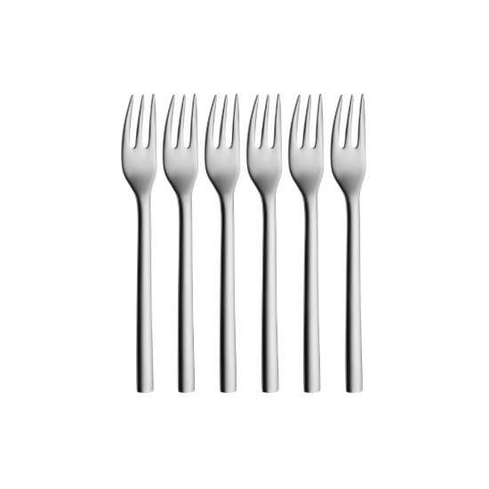 Set van 6 dessertvorkjes, roestvrij staal, 16 cm, "Nuova" - WMF