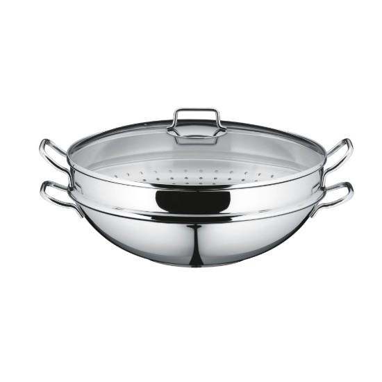 Padella wok, 4 pezzi, acciaio inox, 36 cm, "Macao" - WMF