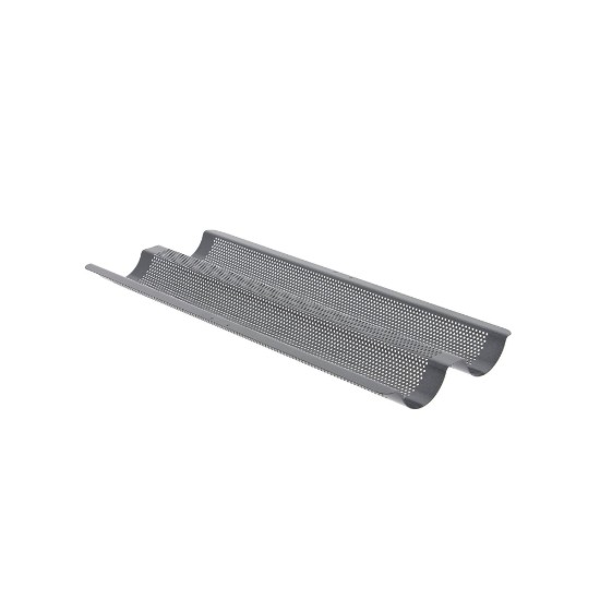 Stokbroodpan, staal, 37 x 16,2 cm - de Buyer