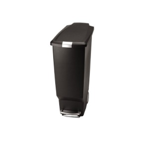 Pattumiera con pedale, 40 L, plastica, Nero - simplehuman