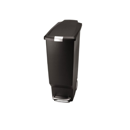 Pattumiera con pedale, 40 L, plastica, Nero - simplehuman
