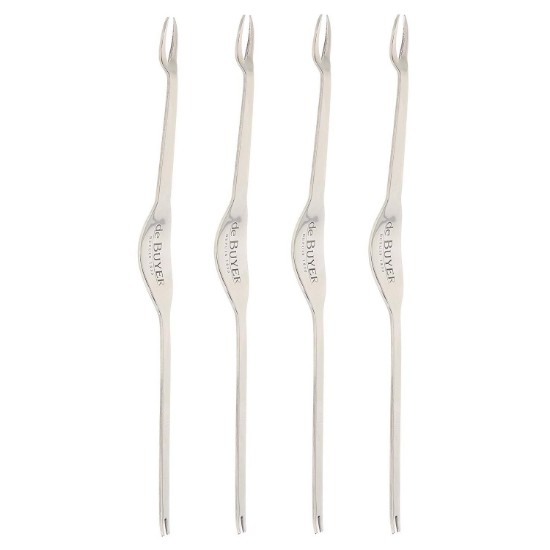 Set di 4 forchette per frutti di mare - marca "de Buyer".
