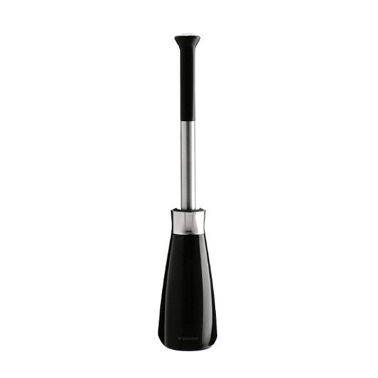 Scopino per WC con supporto, 47,2 cm, Nero - simplehuman