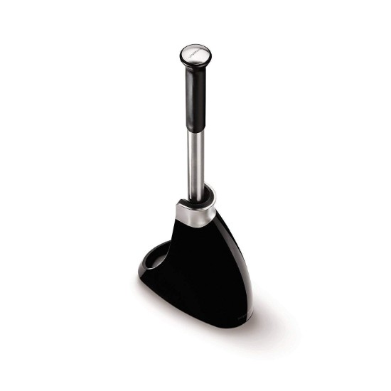 Scopino per WC con supporto, 47,2 cm, Nero - simplehuman