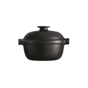 Keramische Cocotte kookpot, 22,5cm/2L, "Delight", Slate - Emile Henry