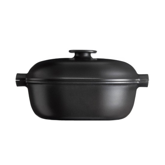 Oval Cocotte katls, keramika, 36,5 x 24,2 cm/4,5L, "Delight", Slate - Emile Henry