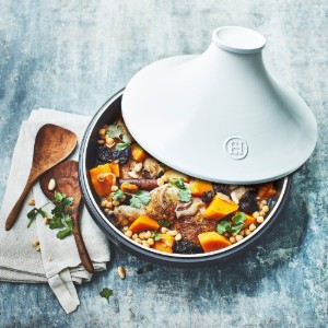 Tajine, keramiek, 33,5 cm/4 l, "Delight", White&Slate - Emile Henry