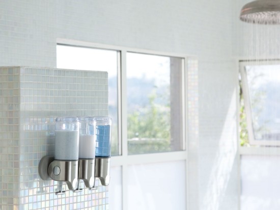 Set of 3 liquid soap dispensers - "simplehuman" brand