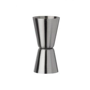 Dubbel maatglas voor de bar, roestvrij staal, 15/30 ml, "Aperiti" - Grunwerg