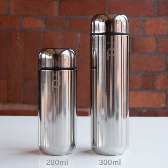 "DrinkPod" thermisch isolerende fles van roestvrij staal, 300 ml, <<Mirror>> - Grunwerg