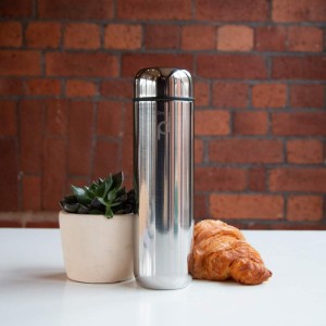 "DrinkPod" thermisch isolerende fles van roestvrij staal, 300 ml, <<Mirror>> - Grunwerg