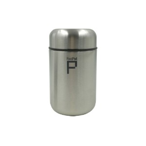 Thermo-isolerende "DrinkPod" container voor vloeistoffen, 400 ml, Zilverkleur - Grunwerg 