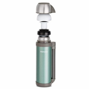 Vacuüm thermisch isolerende fles, roestvrij staal, 1,8 L, "Pioneer", Turkoois - Grunwerg