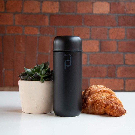 "DrinkPod" termoizolaciona boca od nerđajućeg čelika, 200 ml, Black - Grunwerg