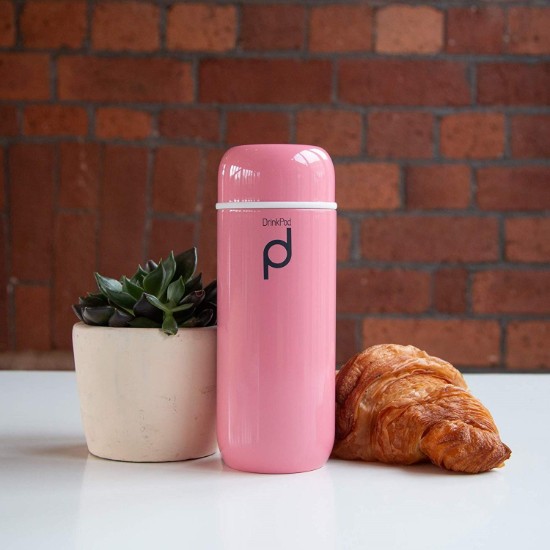 Soojusisolatsiooniga pudel, 200 ml, roostevaba teras, "DrinkPod", roosa - Grunwerg